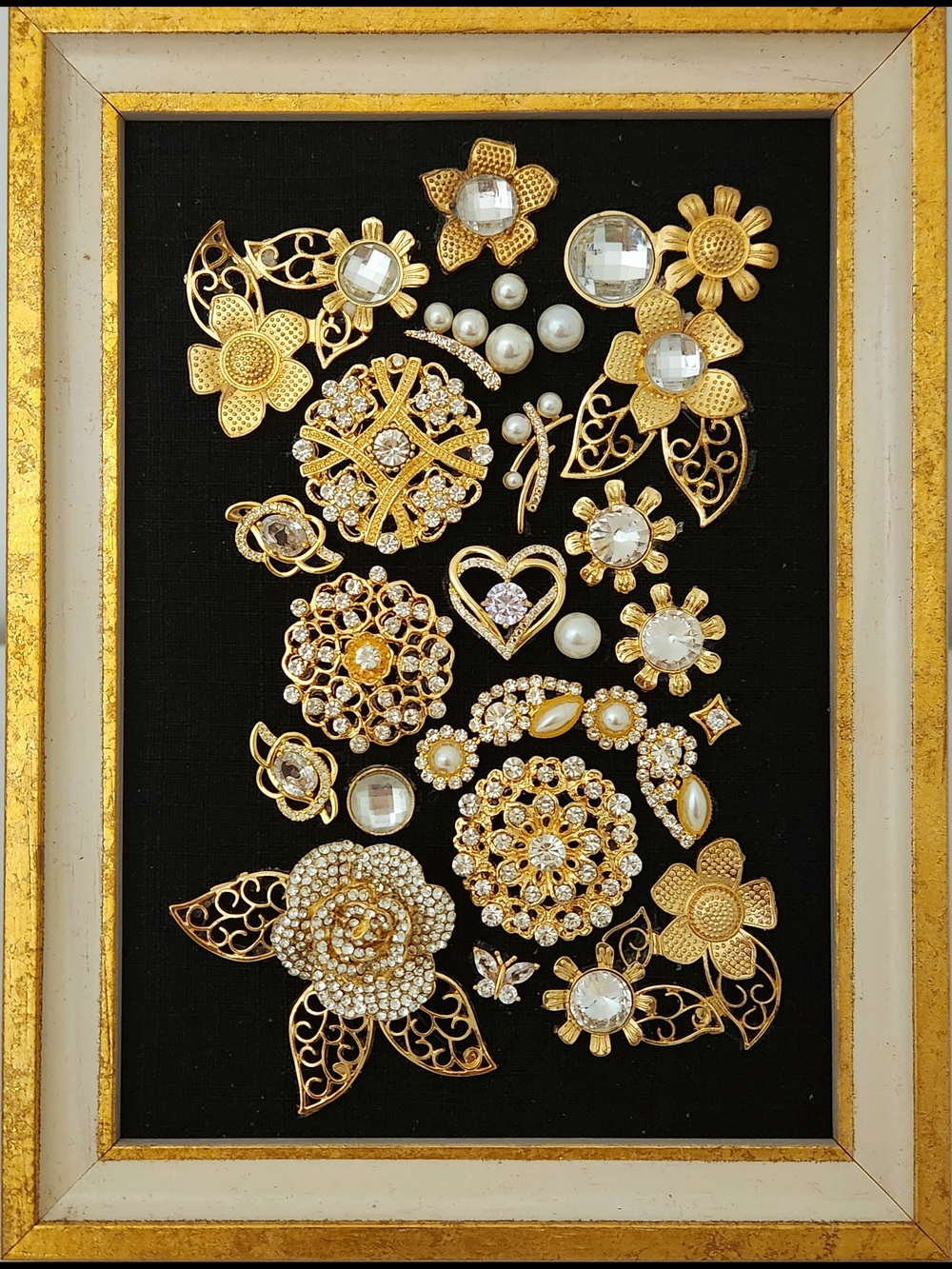 Custom Made Gold And Pearl Jewelry Art